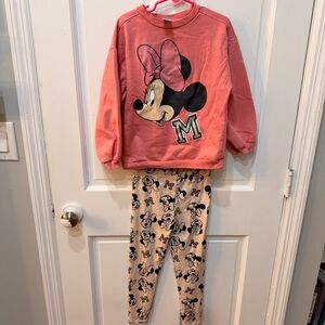 Disney Minnie Mouse Kids matching set- Coral and Beige